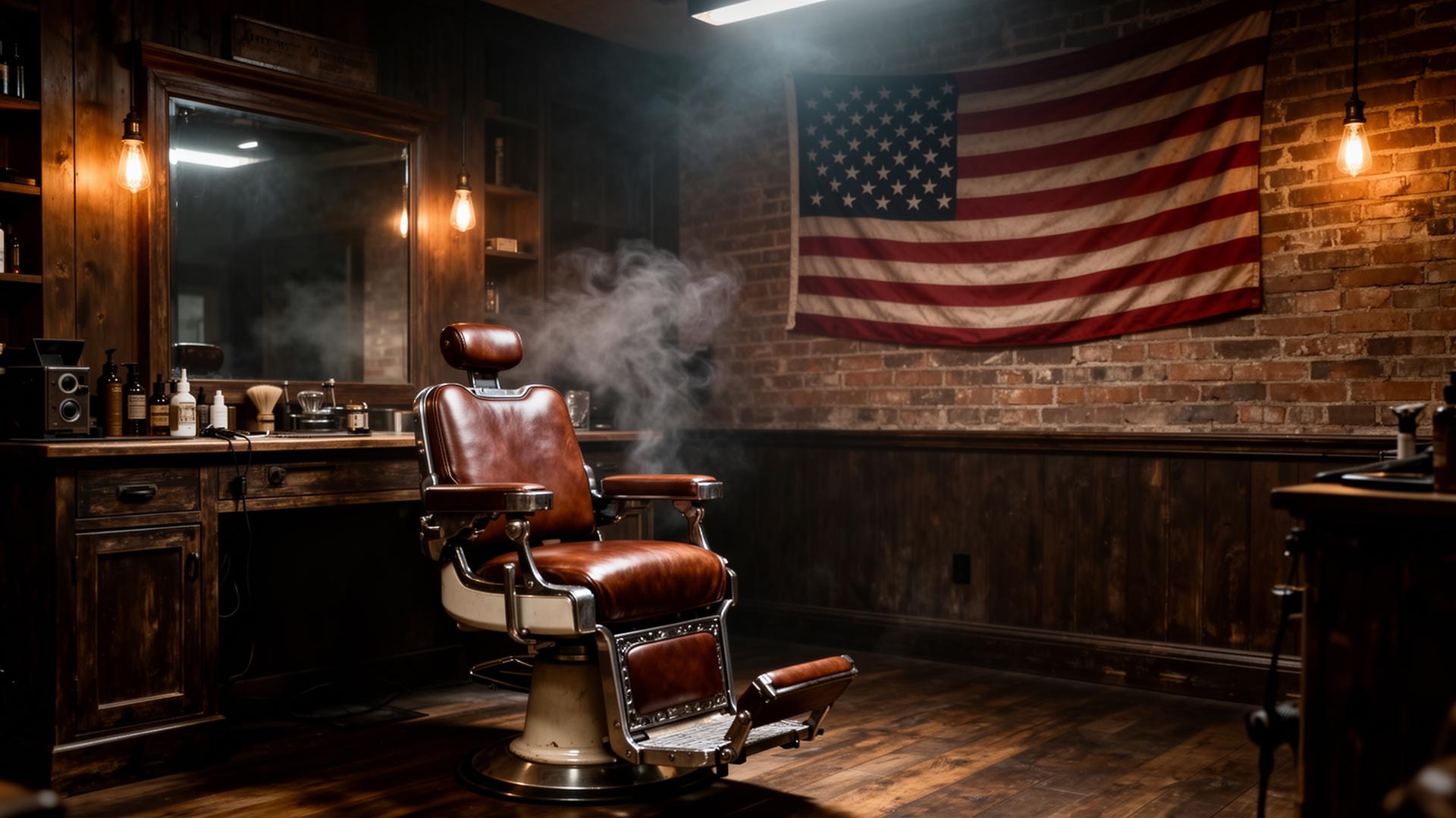 Interior da Hermanos Barbershop